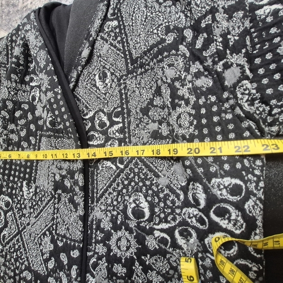 Maceoo Men's Skull Sportcoat Open Front Double Layered Hooded Cardigan - Size M* - Picture 9 of 16